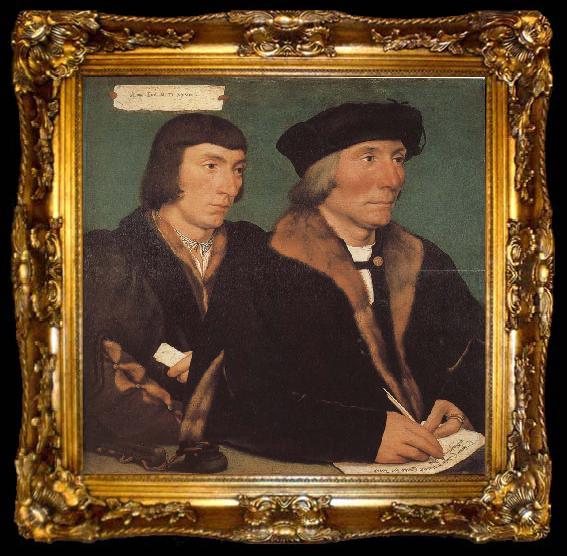 framed  Hans Holbein Thomas and his son s portrait of John, ta009-2